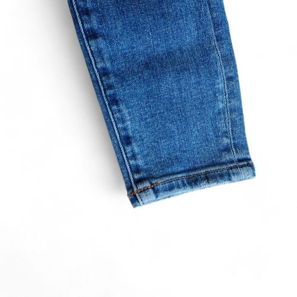 American Eagle Super Stretch Distressed Jeggings Medium Wash Juniors 00 - Picture 8 of 11